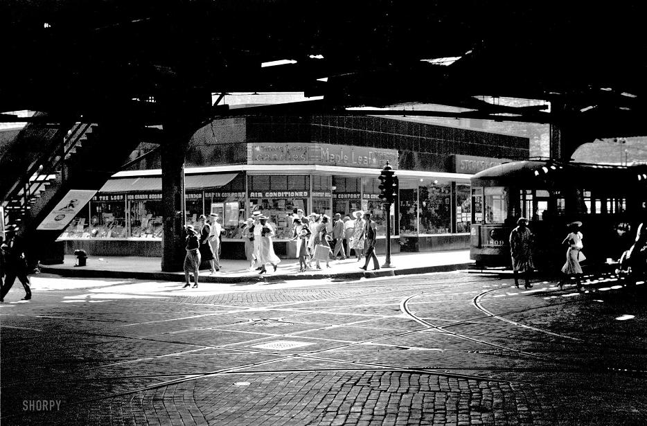 W Van Buren under CTA EL.jpg